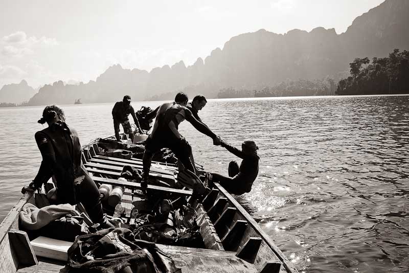 Longtail for Khao sok Diving